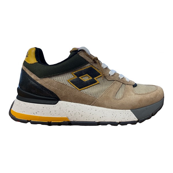 Sneakers Lotto Leggenda Tokyo Shibuya Net 217865 97K cammello-nero da uomo, design elegante e comfort