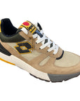 Sneakers Lotto Leggenda Tokyo Shibuya Net 217865 97K cammello-nero da uomo, design elegante e comfort