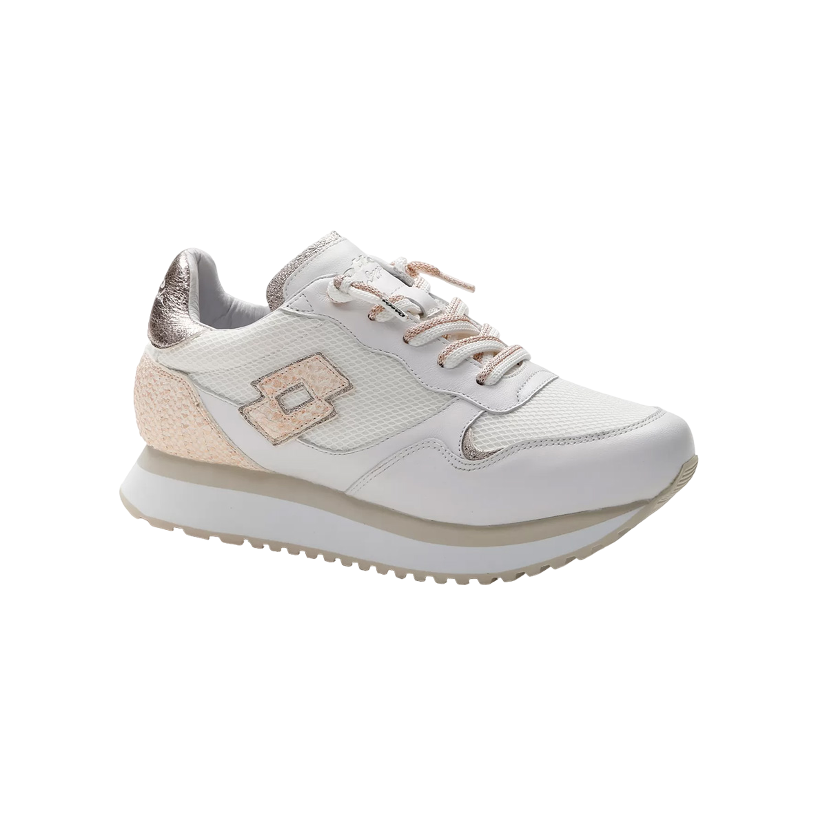 Lotto Leggenda Wedge II Fish W 219594-10V White Golden Almond Donna 3