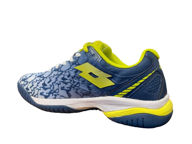 Lotto Scarpa da Padel da donna Superrapida 200 III 217301 9FS bianco-giallo acido-blu retro