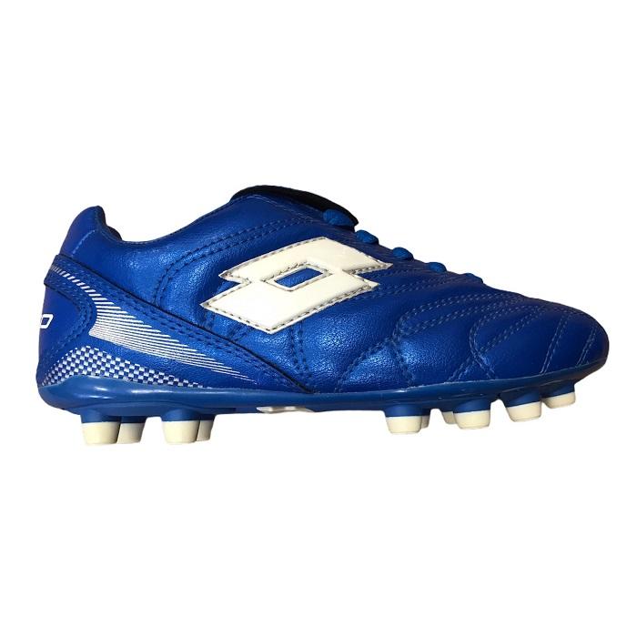 Lotto scarpa da calcio Jr Play Off V N8522 metal blue frontale