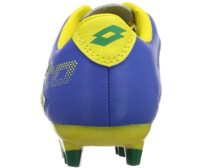 Lotto scarpa da calcio da ragazzo Zhero Gravity R0301 verde-giallo-blu retro