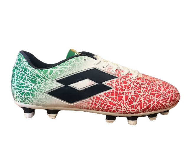 Lotto scarpa da calcio tricolore LZG VIII 700 FGT S7149 white-blu avi frontale
