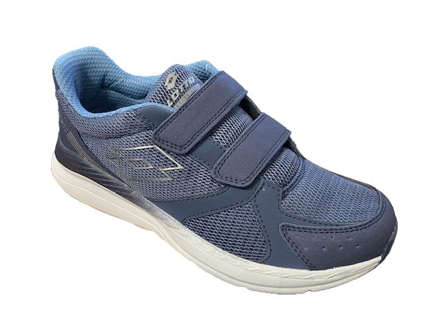 Lotto scarpa da ginnastica da uomo con velcro Speedride 601 XIII S 219221 16C blu-grigio
