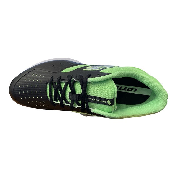 Lotto scarpa da padel da uomo Superrapida 400 IV 217300 1TA  nero-verde