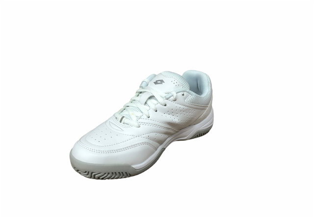 Lotto scarpa da tennis da donna Court Logo XVIII W 213606 1GN white silver lat