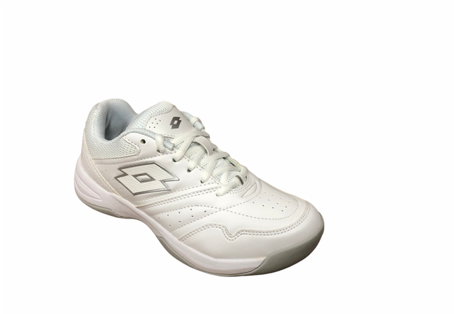 Lotto scarpa da tennis da donna Court Logo XVIII W 213606 1GN white silver laterale