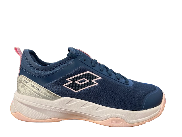 Lotto scarpa da tennis da donna Mirage 500 II ALR W 216635 9FN dark denim-pink cherry-silver metal frontale