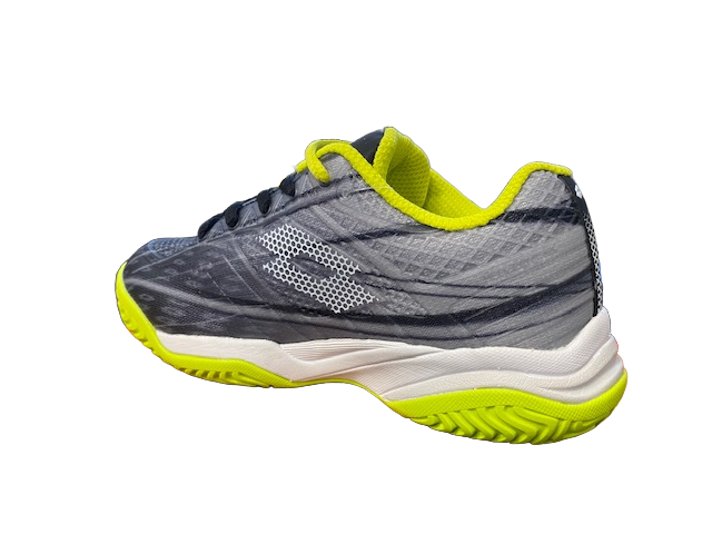 Lotto scarpa da tennis da junior Mirage 300 ALR Jr 210746 6W5 all black-all white-acacia green retro