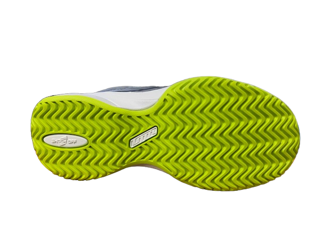 Lotto scarpa da tennis da junior Mirage 300 ALR Jr 210746 6W5 all black-all white-acacia green suola