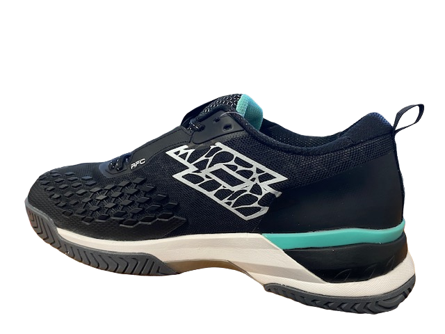 Lotto scarpa da tennis uomo Raptor Hyperpulse 100 SPD 215623 9FE all black-all white-green retro