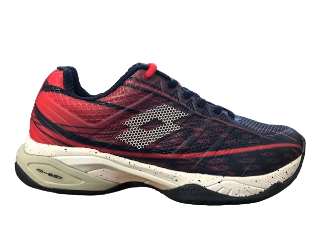 Lotto scarpa da uomo da Tennis Mirage 300 Speed 210734 9FJ blu rosso frontale