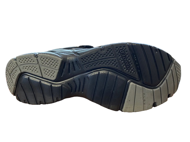  Lotto scarpa da walking da uomo con velcro Antares VI R5957 nero