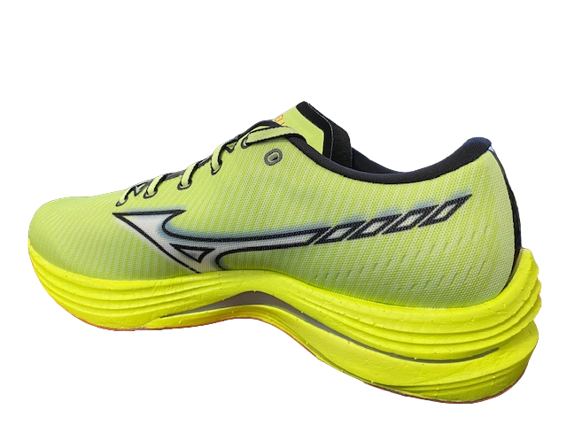 Mizuno Scarpa a corsa da uomo Wave Rebellion J1GC211702 neolime-white-neonflame