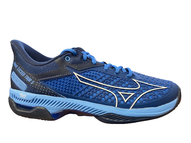 Mizuno Wave Exceed Tour 5 AC Scarpe Tennis Uomo Blu Bianco - 61GA227026