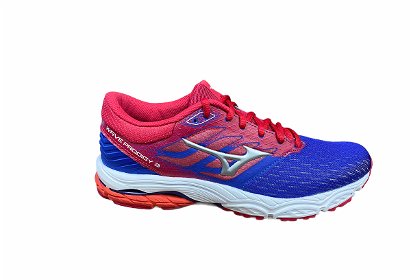 Mizuno scarpa da corsa da donna Wave Prodigy 3 J1GD201004 bluette-argento-rosa