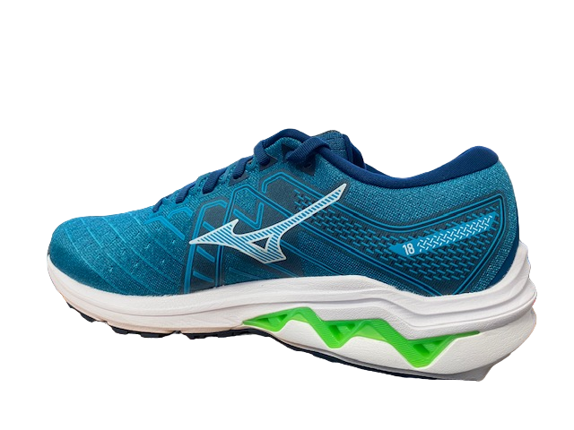 Mizuno scarpa da corsa da uomo Wave Inspire 18 J1GC224402 blu marocco bianco 2