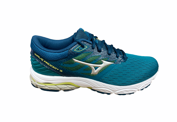 Mizuno scarpa da corsa da uomo Wave Prodigy 3 J1GC201067 blu galassia argento