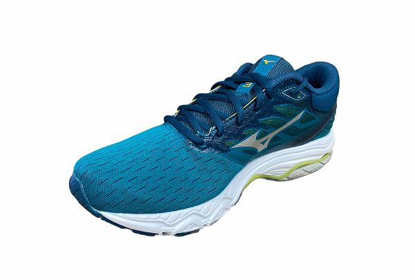 Mizuno scarpa da corsa da uomo Wave Prodigy 3 J1GC201067 blu galassia argento