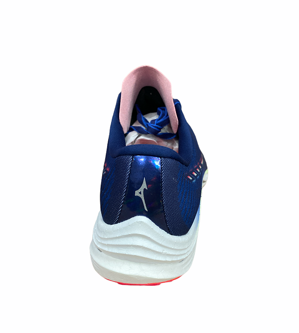 Mizuno scarpa da corsa da uomo Wave Rebellion J1GC211783 blu chiaro-rosa