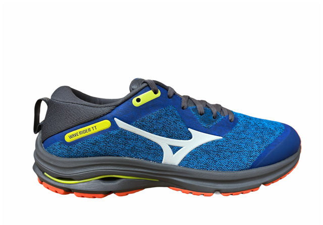 Mizuno scarpa da corsa da uomo Wave Rider TT J1GC203224 blu arancio