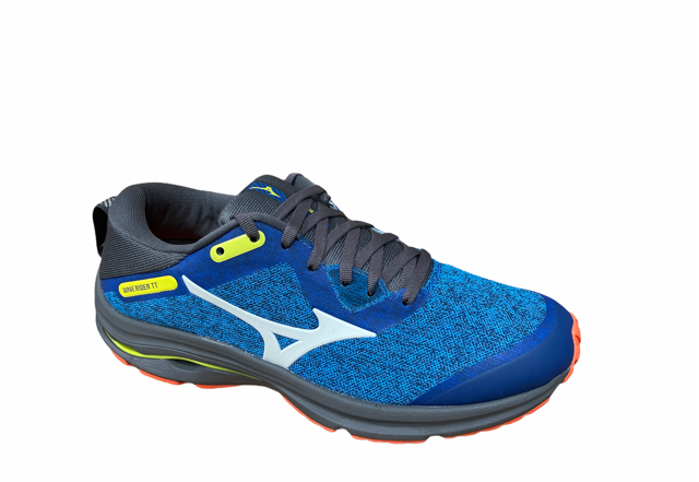 Mizuno scarpa da corsa da uomo Wave Rider TT J1GC203224 blu arancio