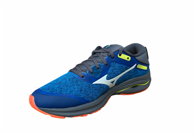 Mizuno scarpa da corsa da uomo Wave Rider TT J1GC203224 blu arancio