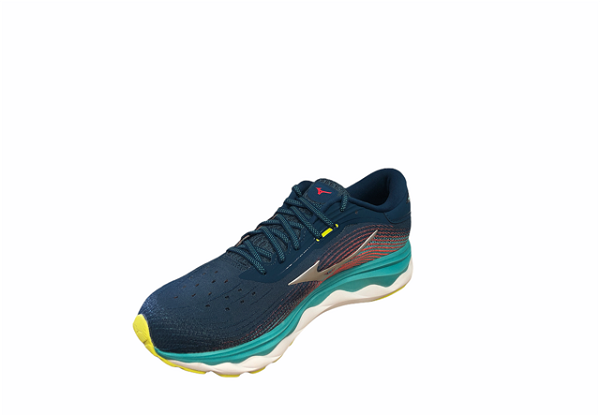 Mizuno scarpa da corsa da uomo Wave Sky 5 J1GC210207 blu-argento