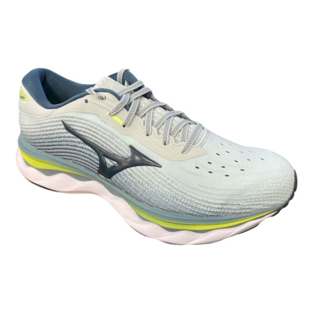 Mizuno scarpa da corsa da uomo Wave Sky 5 J1GC210224 blu-neo lime