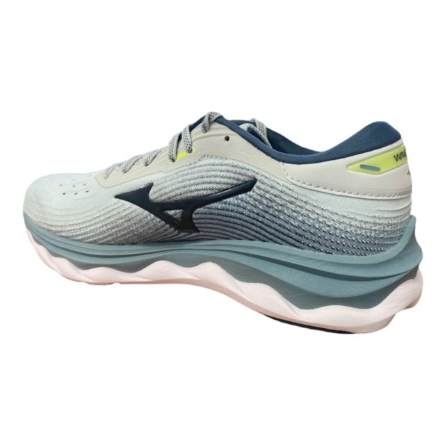 Mizuno scarpa da corsa da uomo Wave Sky 5 J1GC210224 blu-neo lime 2