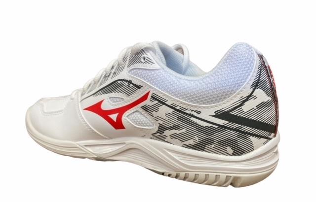 Mizuno scarpa da tennis Break Shot 3 AC 61GA214062 bianco rosso grigio retro
