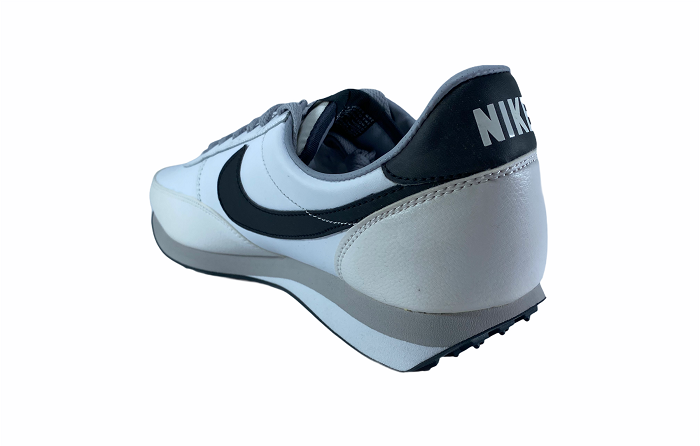 Nike Elite Leather SI 444337 102 sneakers uomo pelle bianca vista tallone