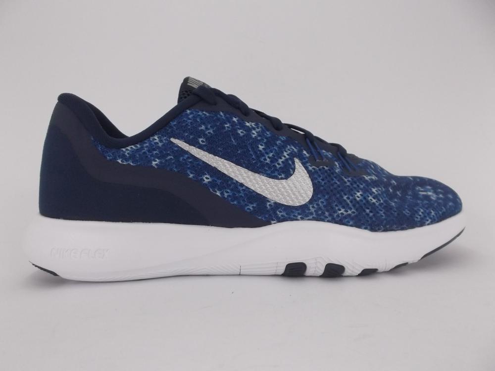 Nike Flex Trainer scarpa fitness da donna 7 917714 400 binary blue-metallic silver