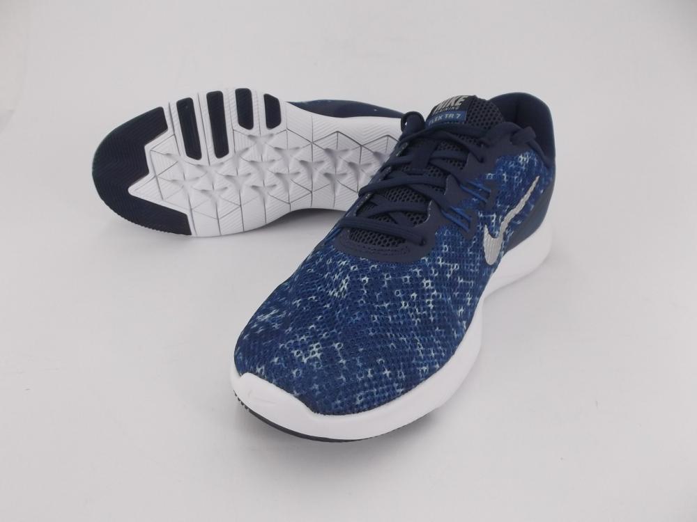 Nike Flex Trainer scarpa fitness da donna 7 917714 400 binary blue-metallic silver