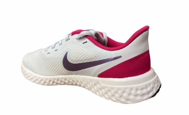 Nike Revolution 5 GS Ragazza Grigio Viola - Scarpe Running Junior 3