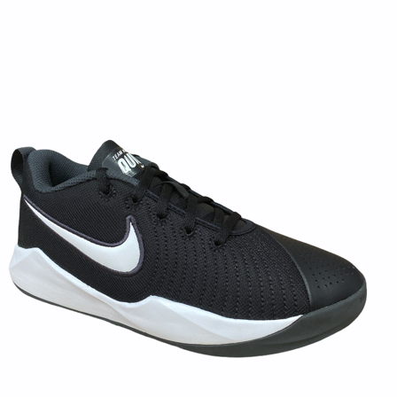 Nike scarpa da basket da ragazzo Team Hustle Quick 2 AT5298 002 nero-bianco tomaia