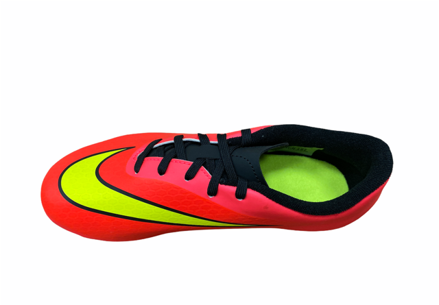 Nike scarpa da calcio da ragazzo Hypervenom Phade FG-R 599073 690 cremisi giallo