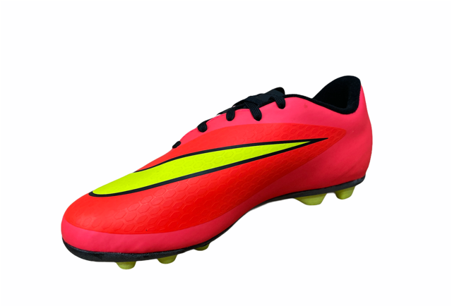 Nike scarpa da calcio da ragazzo Hypervenom Phade FG-R 599073 690 cremisi giallo lat