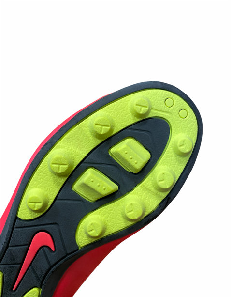 Nike scarpa da calcio da ragazzo Hypervenom Phade FG-R 599073 690 cremisi giallo punta