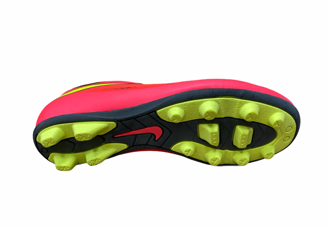Nike scarpa da calcio da ragazzo Hypervenom Phade FG-R 599073 690 cremisi giallo suola