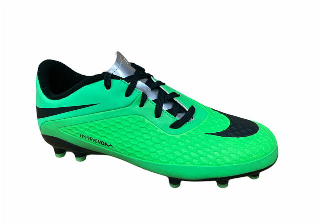 Nike scarpa da calcio da ragazzo Hypervenom Phelon FG 599062 303 verde nero laterale