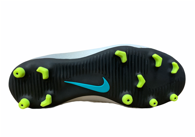Nike scarpa da calcio da ragazzo Mercurial Vortex III FG 831952 003 platino nero giallo suola