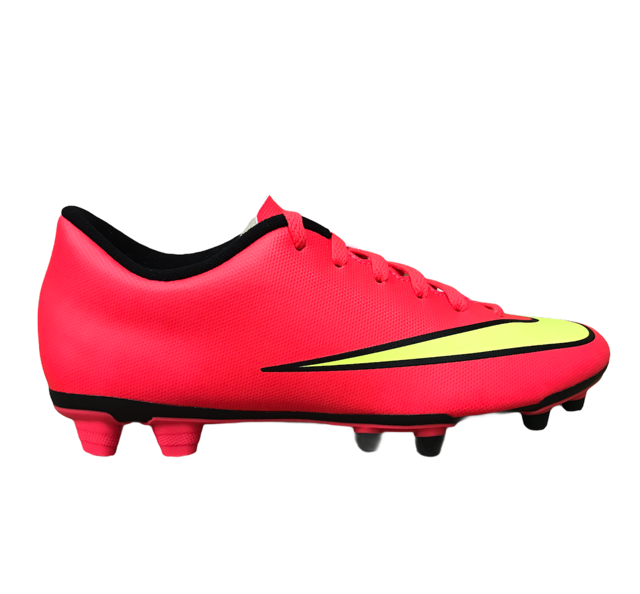 Nike scarpa da calcio da uomo Mercurial Vortex II FG 651647 690 cremisi giallo frontale