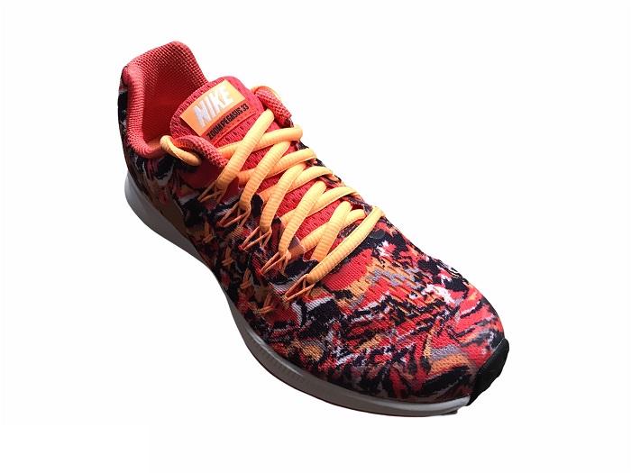 Nike scarpa da corsa da ragazza Air Zoom Pegasus 33 Print 854170 800 arancio-rosso metallizzato