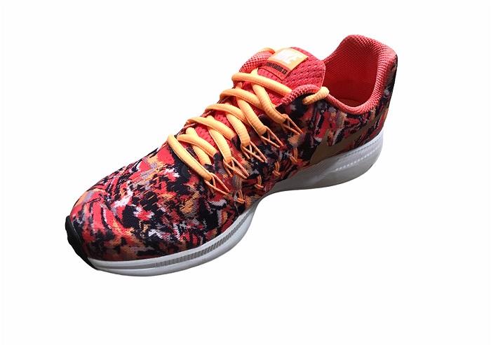 Nike scarpa da corsa da ragazza Air Zoom Pegasus 33 Print 854170 800 arancio-rosso metallizzato