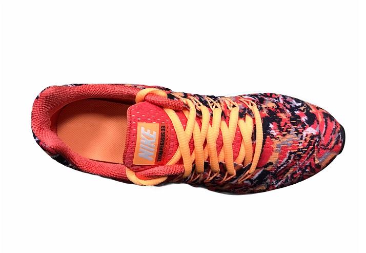 Nike scarpa da corsa da ragazza Air Zoom Pegasus 33 Print 854170 800 arancio-rosso metallizzato