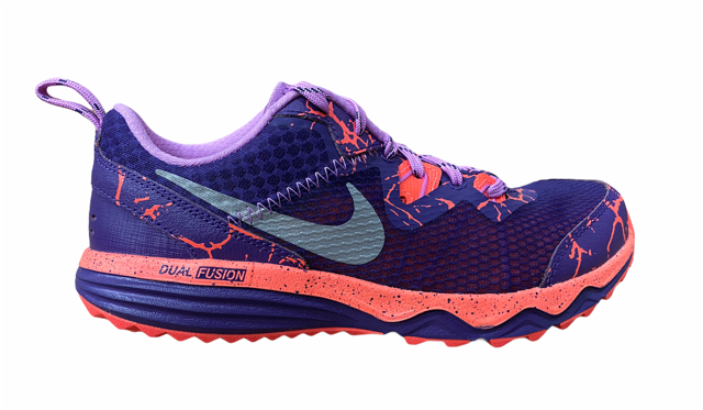  Nike scarpa da corsa da ragazza Dual Fusion Trail Lava GS 807623 500 viola