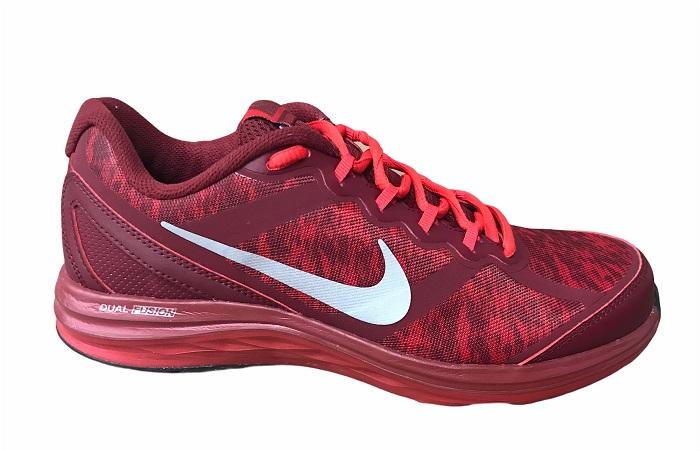 Nike scarpa da corsa da uomo Dual Fusion 3 Flash 684989 600 rosso