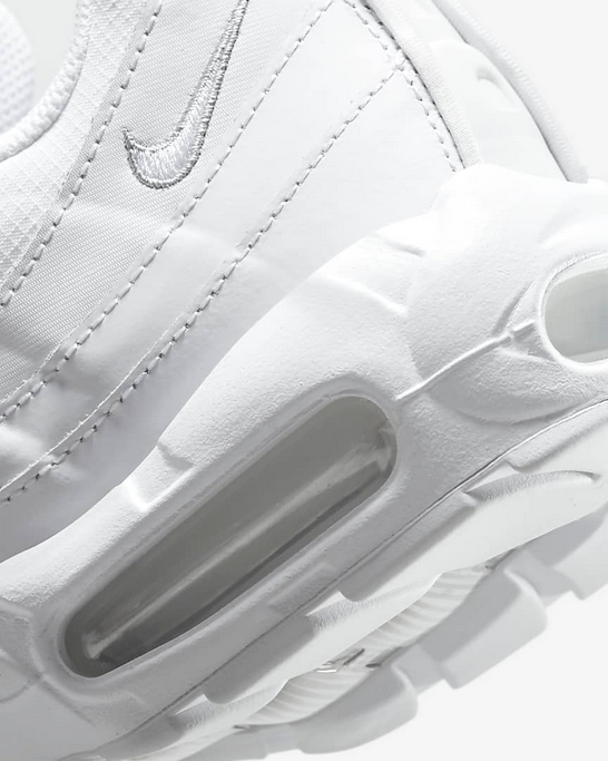 Nike scarpa sneakers da uomo Air Max 95 Essential CT1268 100 bianco-grigio 4