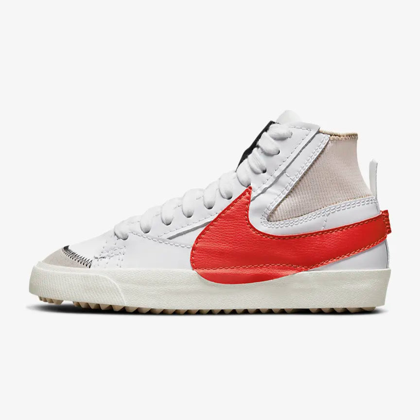 Nike scarpa sneakers unisex da adulto Blazer Mid &#39;77 Jumbo DD3111 102 bianco rosso 2